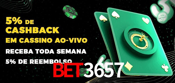 Promoções do cassino ao Vivo bet3657